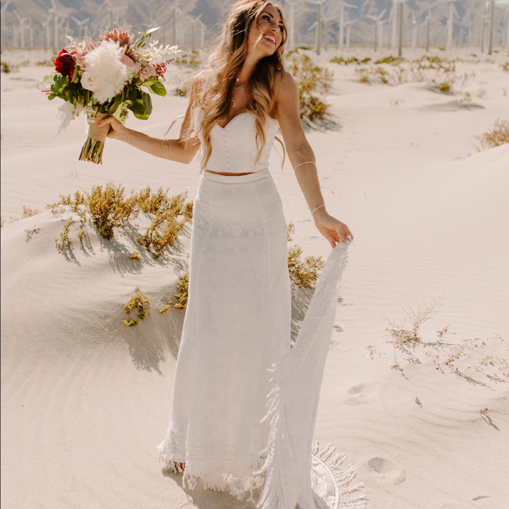 Dreamers  Lovers Harper Two Piece Wedding Dress